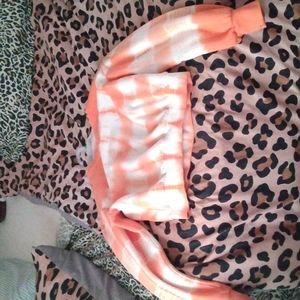 Orange tie dye shirt size large